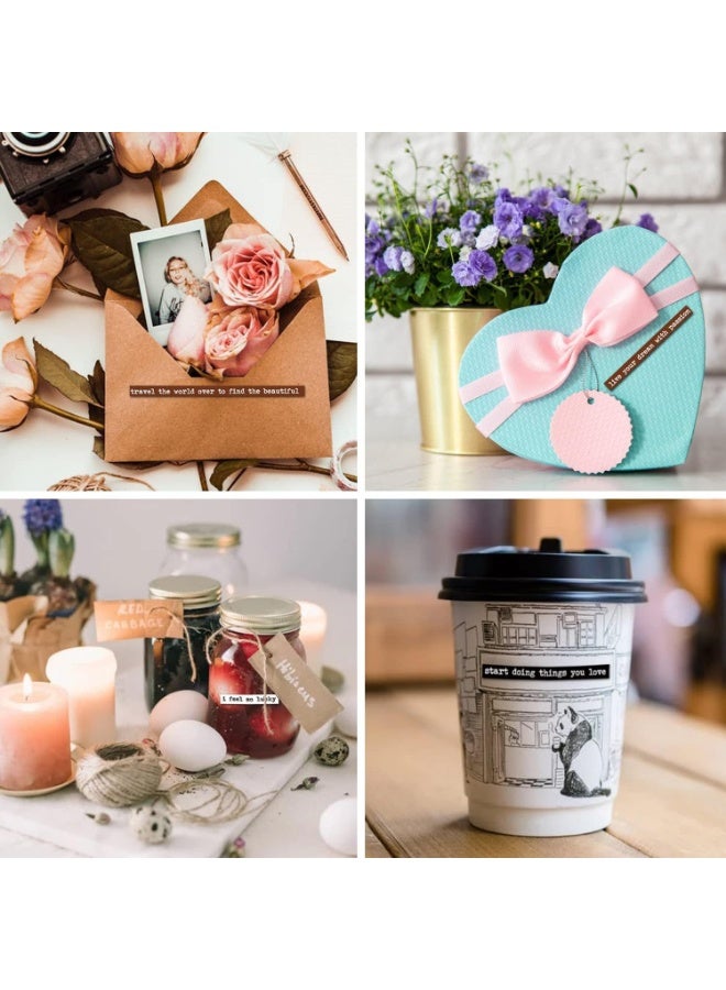 fantasize 8 Sheet Vintage Scrapbook Stickers for Journaling Junk Journal Supplies, Quote Stickers, DIY Phrase Word Stickers for Scrapbooking Planners, Notebook Collage Album Aesthetic Stickers (Colorful) - Image 2